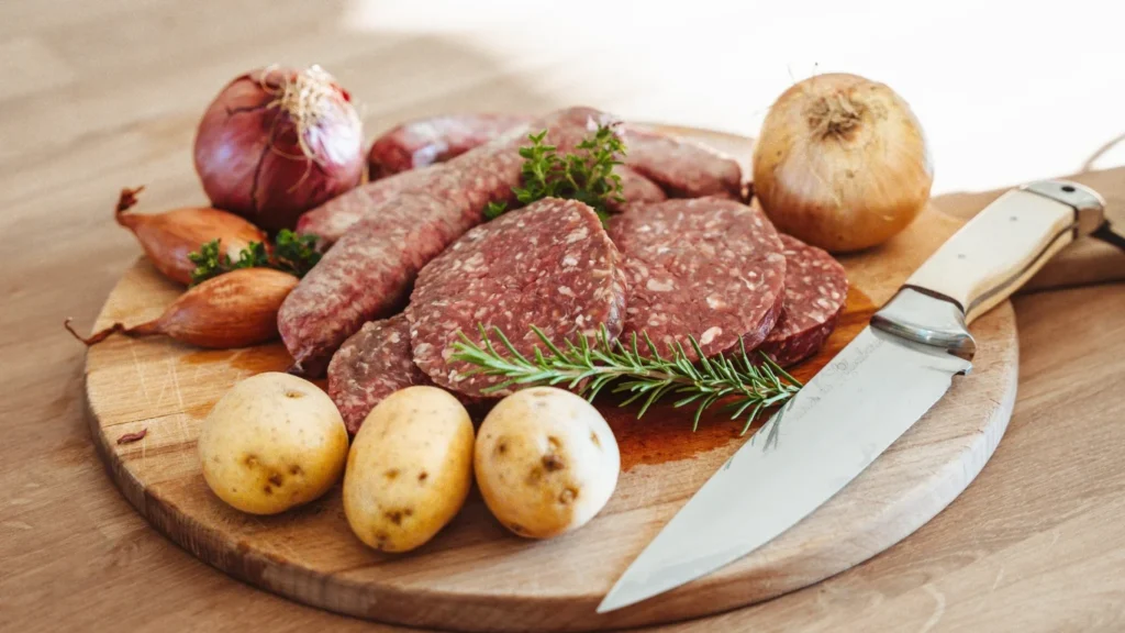 Colis Angus : steak haché, saucisses 100% pur bœuf, pot au feu, bourguignon